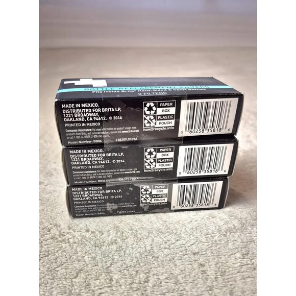 3 Brita Water Bottle Replacement Filters 2 pack BB06 Hard-Sided & Sport Bottles - Picture 5 of 6